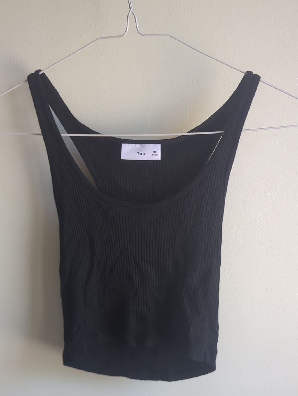 TNA. Ribbed Cropped Scoop-Necked Tank. Size XS.